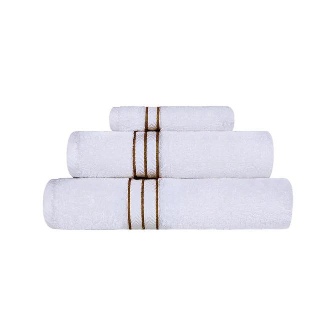 Ultra-Plush Turkish Cotton Absorbent Solid Assorted 3 Piece Towel Set