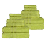 Ultra-Soft Cotton Absorbent Quick-Drying 12 Piece Assorted Towel Set
