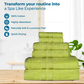 Ultra-Soft Cotton Absorbent Quick-Drying 12 Piece Assorted Towel Set