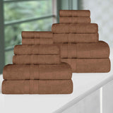 Ultra-Soft Cotton Absorbent Quick-Drying 12 Piece Assorted Towel Set