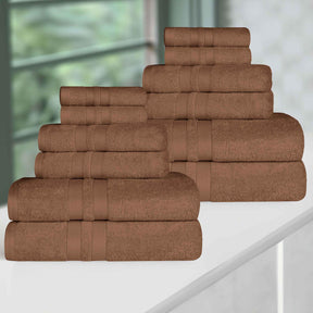 Ultra-Soft Cotton Absorbent Quick-Drying 12 Piece Assorted Towel Set