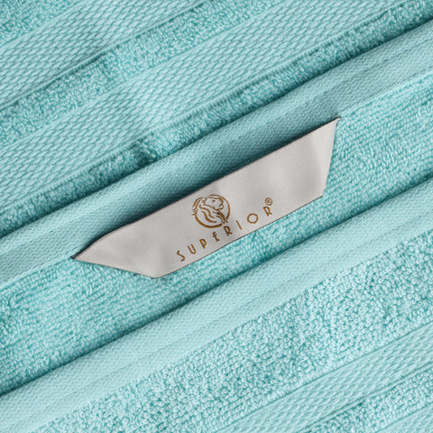 Ultra-Soft Cotton Absorbent Quick-Drying 12 Piece Assorted Towel Set