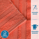 Ultra-Soft Cotton Absorbent Quick-Drying 12 Piece Assorted Towel Set