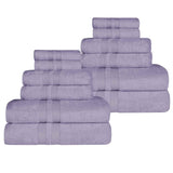 Ultra-Soft Cotton Absorbent Quick-Drying 12 Piece Assorted Towel Set
