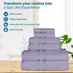 Ultra-Soft Cotton Absorbent Quick-Drying 12 Piece Assorted Towel Set