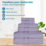 Ultra-Soft Cotton Absorbent Quick-Drying 12 Piece Assorted Towel Set