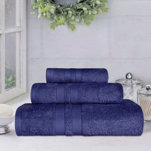 Ultra-Soft Cotton Absorbent Quick-Drying 3 Piece Towel Set