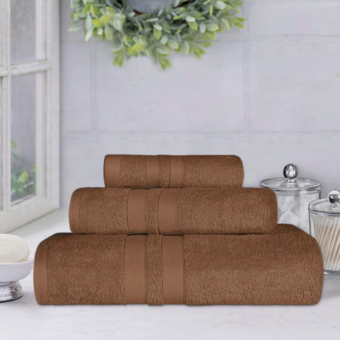 Ultra-Soft Cotton Absorbent Quick-Drying 3 Piece Towel Set