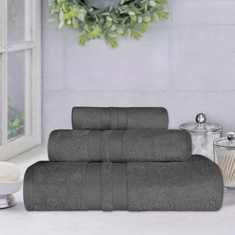 Ultra-Soft Cotton Absorbent Quick-Drying 3 Piece Towel Set