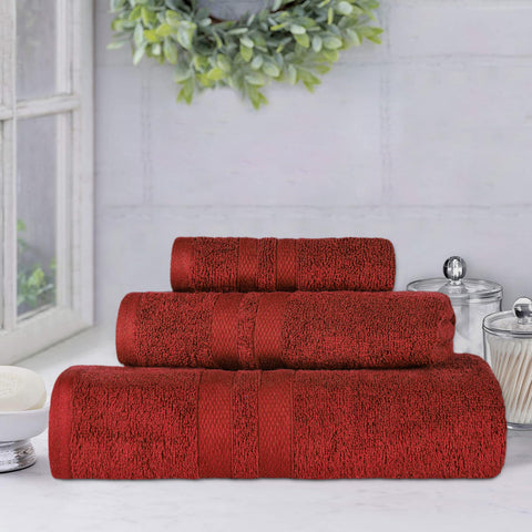 Ultra-Soft Cotton Absorbent Quick-Drying 3 Piece Towel Set