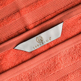 Ultra-Soft Cotton Absorbent Quick-Drying Solid 8 Piece Towel Set