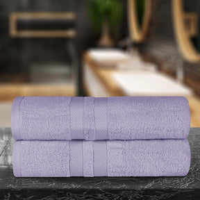 Ultra-Soft Cotton Absorbent Quick-Drying Solid Bath Sheet Set of 2