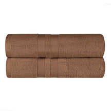 Ultra-Soft Cotton Absorbent Quick-Drying Solid Bath Sheet Set of 2