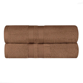 Ultra-Soft Cotton Absorbent Quick-Drying Solid Bath Sheet Set of 2