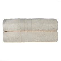 Ultra-Soft Cotton Absorbent Quick-Drying Solid Bath Sheet Set of 2