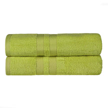 Ultra-Soft Cotton Absorbent Quick-Drying Solid Bath Sheet Set of 2