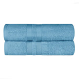 Ultra-Soft Cotton Absorbent Quick-Drying Solid Bath Sheet Set of 2