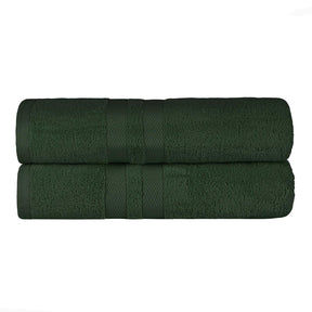 Ultra-Soft Cotton Absorbent Quick-Drying Solid Bath Sheet Set of 2