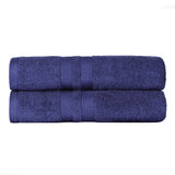 Ultra-Soft Cotton Absorbent Quick-Drying Solid Bath Sheet Set of 2