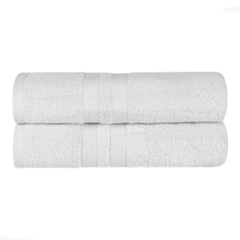 Ultra-Soft Cotton Absorbent Quick-Drying Solid Bath Sheet Set of 2