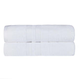 Ultra-Soft Cotton Absorbent Quick-Drying Solid Bath Sheet Set of 2