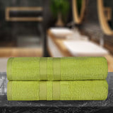Ultra-Soft Cotton Absorbent Quick-Drying Solid Bath Sheet Set of 2