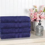Ultra Soft Cotton Absorbent Solid Bath Towel Set of 4