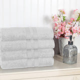 Ultra Soft Cotton Absorbent Solid Bath Towel Set of 4