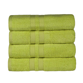 Ultra Soft Cotton Absorbent Solid Bath Towel Set of 4