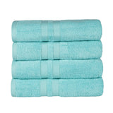 Ultra Soft Cotton Absorbent Solid Bath Towel Set of 4