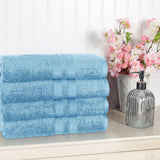 Ultra Soft Cotton Absorbent Solid Bath Towel Set of 4