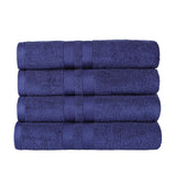 Ultra Soft Cotton Absorbent Solid Bath Towel Set of 4