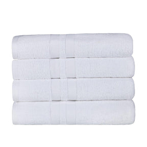 Ultra Soft Cotton Absorbent Solid Bath Towel Set of 4