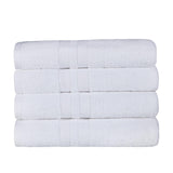 Ultra Soft Cotton Absorbent Solid Bath Towel Set of 4