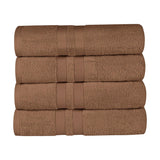 Ultra Soft Cotton Absorbent Solid Bath Towel Set of 4