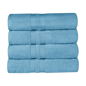 Ultra Soft Cotton Absorbent Solid Bath Towel Set of 4