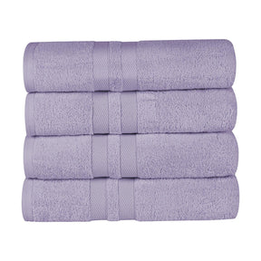 Ultra Soft Cotton Absorbent Solid Bath Towel Set of 4