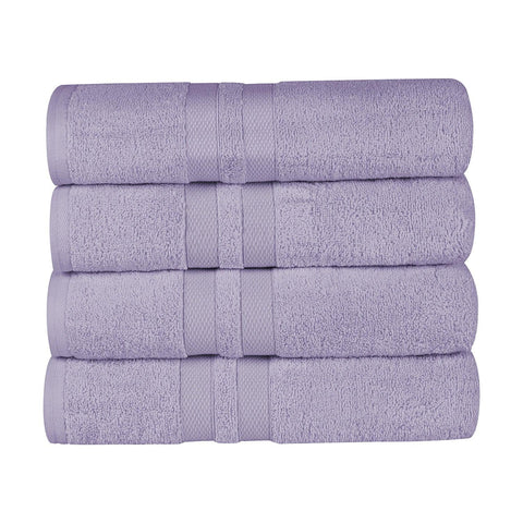 Ultra Soft Cotton Absorbent Solid Bath Towel Set of 4