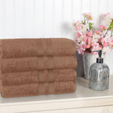 Ultra Soft Cotton Absorbent Solid Bath Towel Set of 4