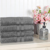 Ultra Soft Cotton Absorbent Solid Bath Towel Set of 4