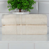 Ultra-Soft Cotton Solid Medium Weight Absorbent Bath Towel Set of 2