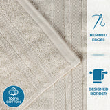 Ultra-Soft Cotton Solid Medium Weight Absorbent Bath Towel Set of 2