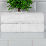 Ultra-Soft Cotton Solid Medium Weight Absorbent Bath Towel Set of 2