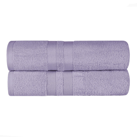 Ultra-Soft Cotton Solid Medium Weight Absorbent Bath Towel Set of 2