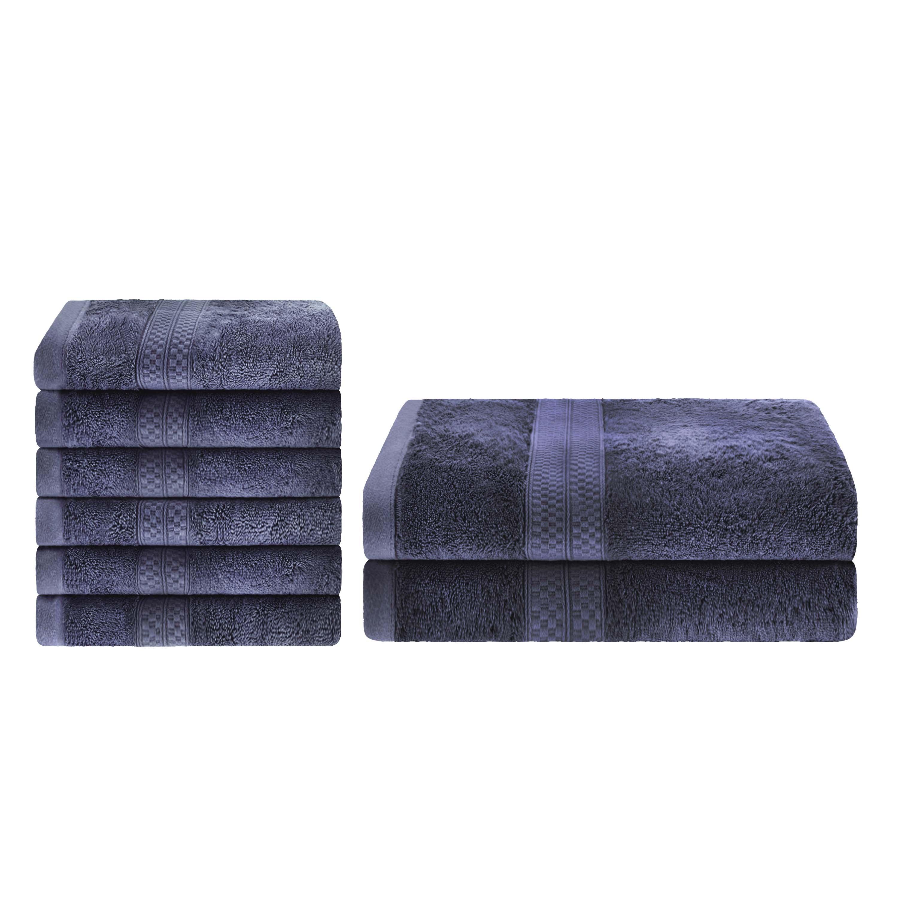 Ultra-Soft Rayon from Bamboo Cotton Blend Bath and Hand Towel Set