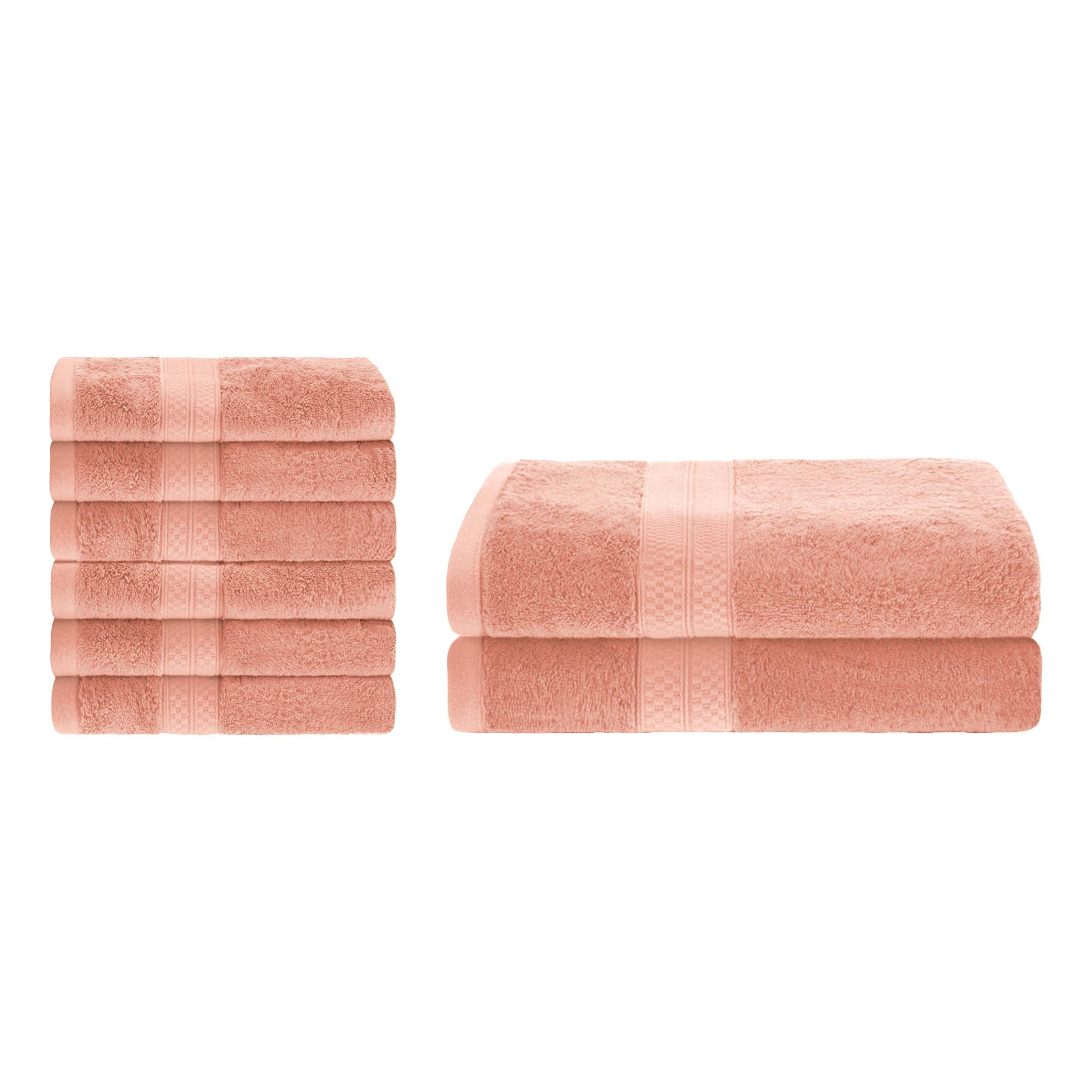 Ultra-Soft Rayon from Bamboo Cotton Blend Bath and Hand Towel Set
