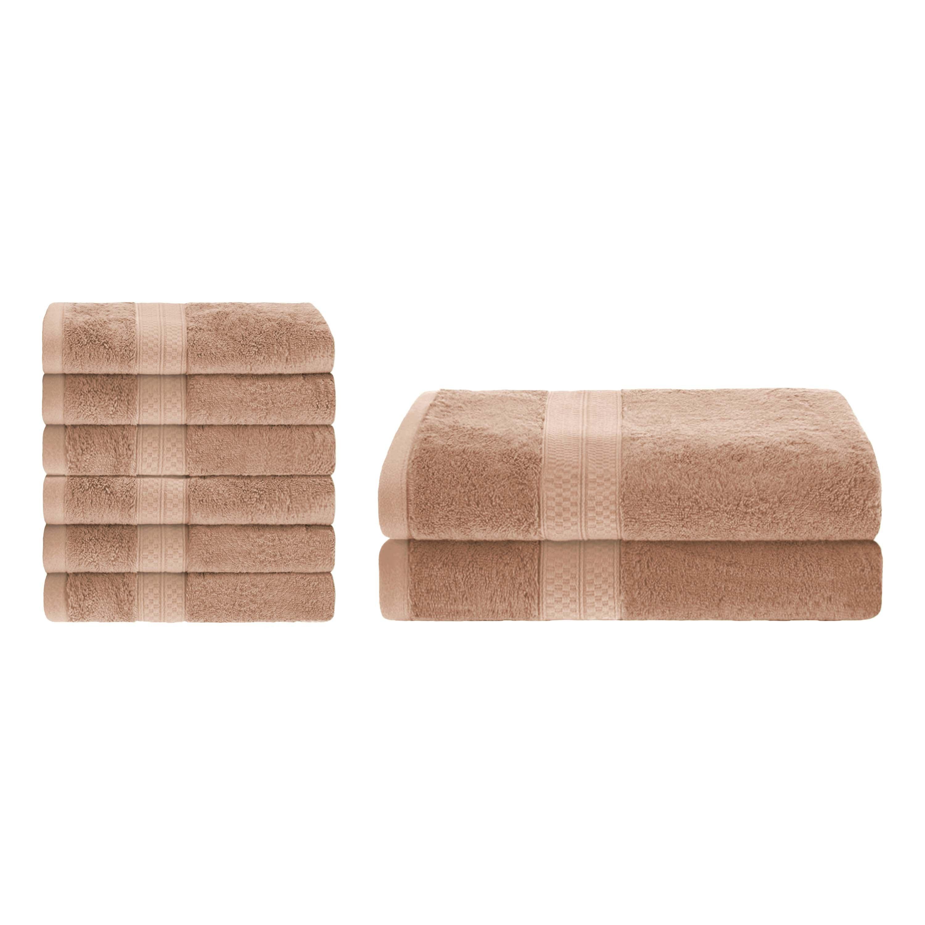 Ultra-Soft Rayon from Bamboo Cotton Blend Bath and Hand Towel Set