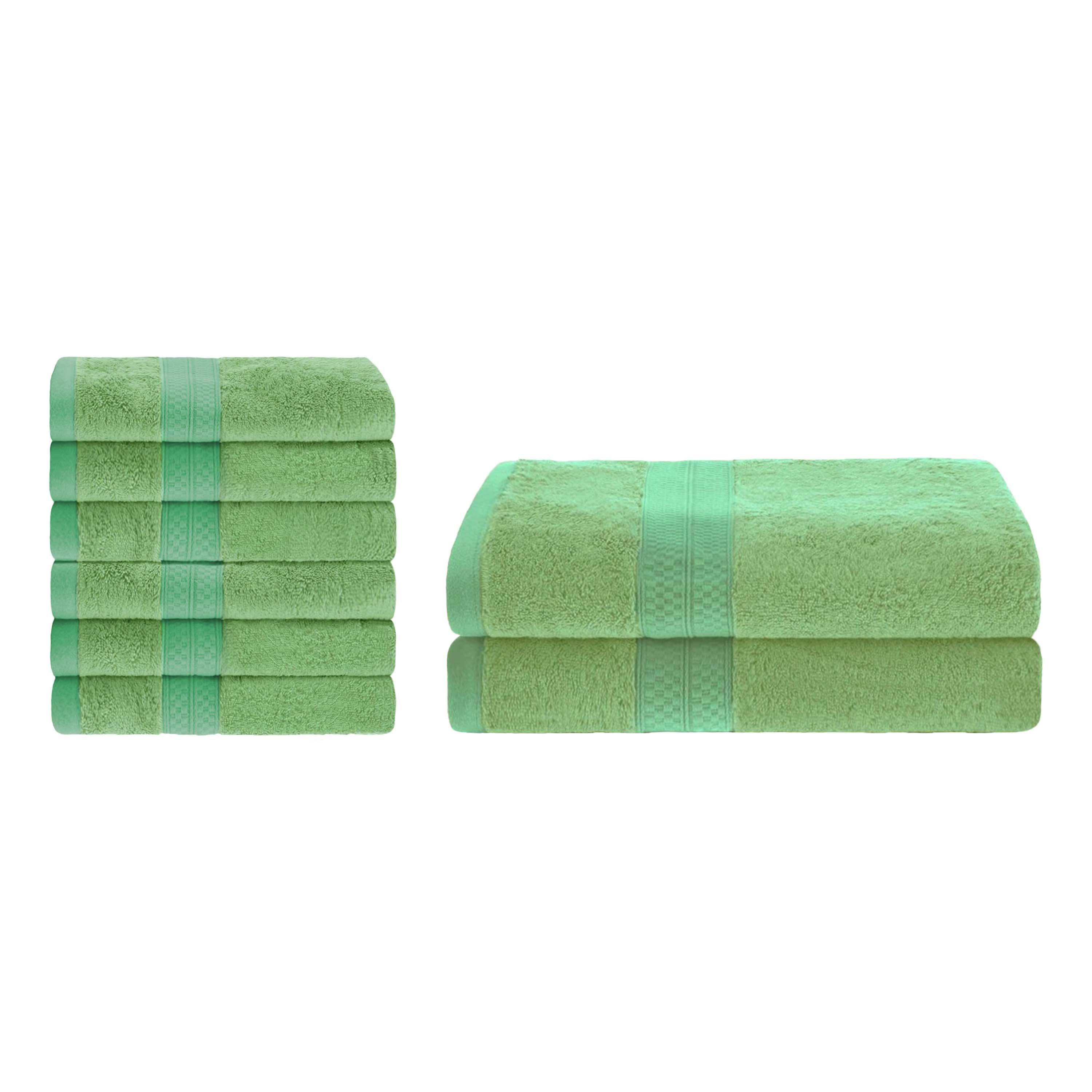 Ultra-Soft Rayon from Bamboo Cotton Blend Bath and Hand Towel Set