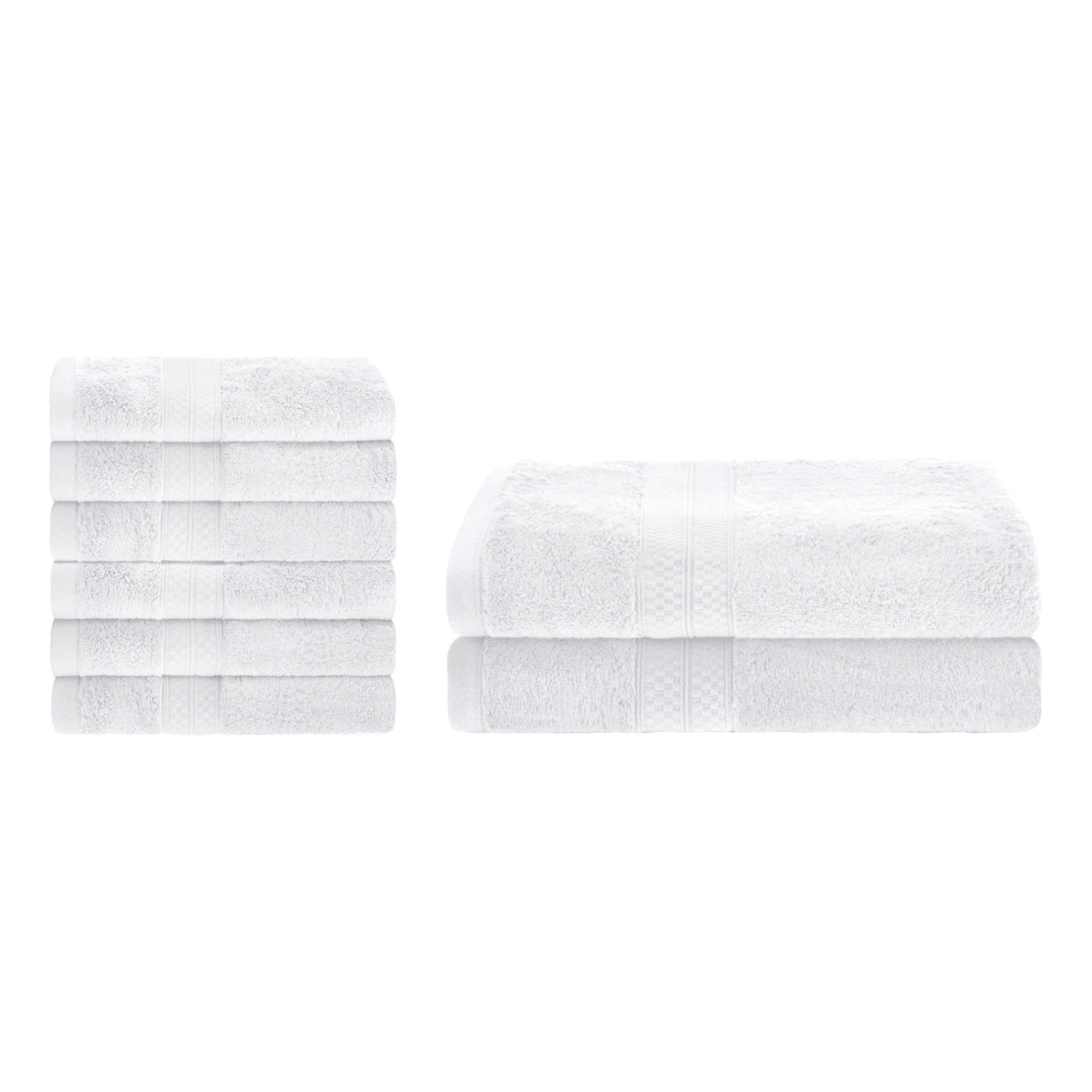 Ultra-Soft Rayon from Bamboo Cotton Blend Bath and Hand Towel Set