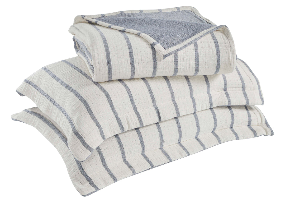 Valencia Cotton Reversible Medium Weight Matelasse Bedspread Set